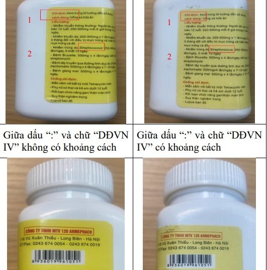 Cục quản lý Dược cảnh báo về thuốc kháng sinh Tetracyclin giả